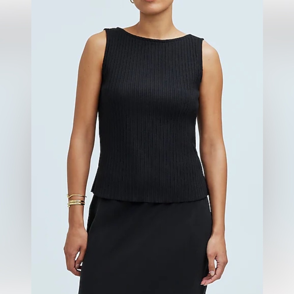 Madewell Ribbed Boatneck Tank NWT Size XS